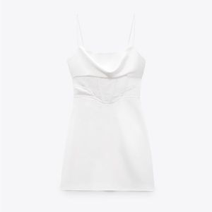 Zara White Corset Dress